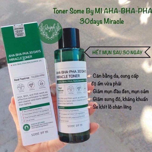 Set mini trị mụn thần thánh AHA-BHA-PHA, Some By Me- Hàn quốc Hàng Auth giá sinh viên ạh