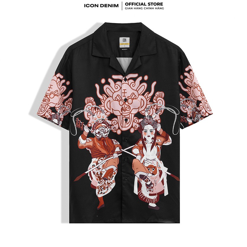 Áo Sơ Mi Nam ICON DENIM Tay Ngắn Cổ Vest Relax Fit Đào Võ Kép Võ | BigBuy360 - bigbuy360.vn