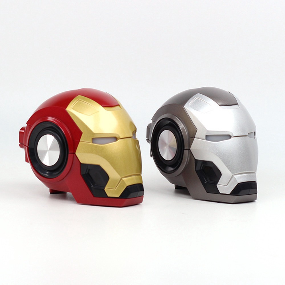 Loa Bluetooth Hình Nhân Vật Bumblebee / Iron Man Có Đèn Led