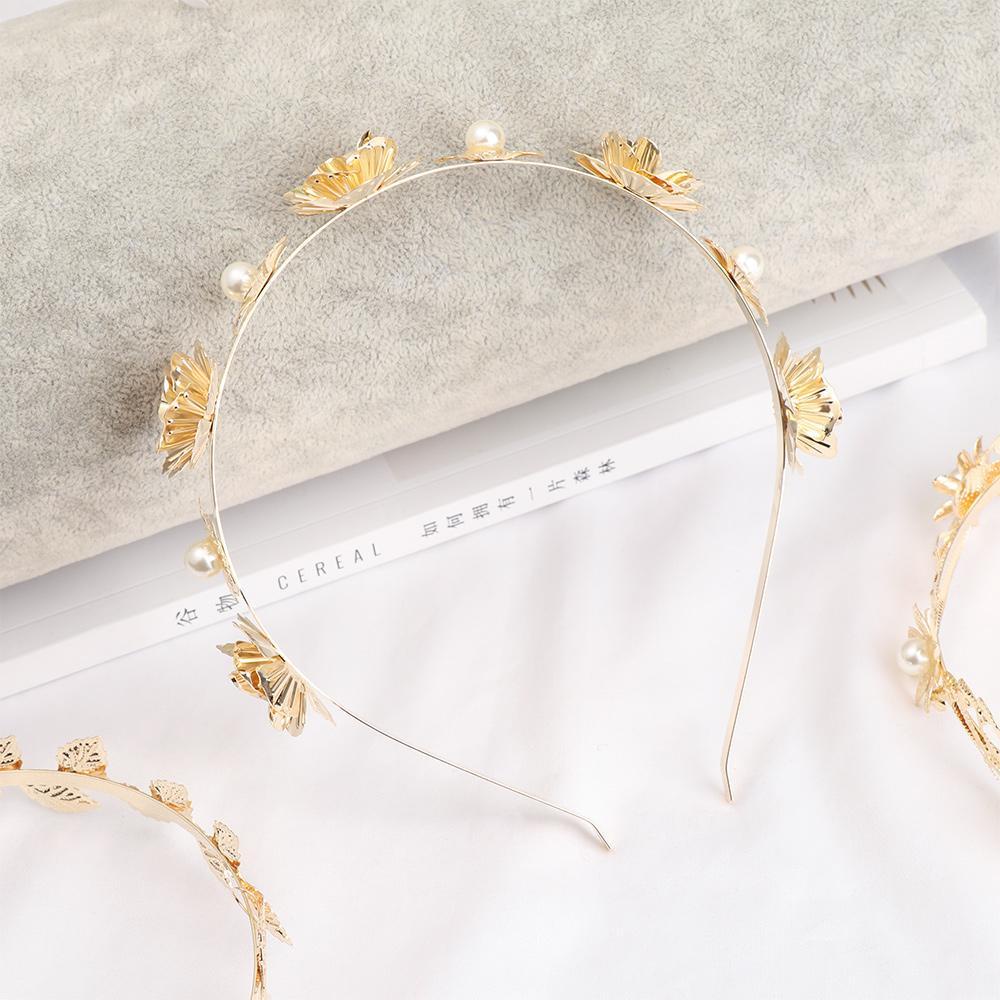 Băng Đô Cài Tóc Hình Lá Cây Phong Cách Pháp Cổ Điển 24