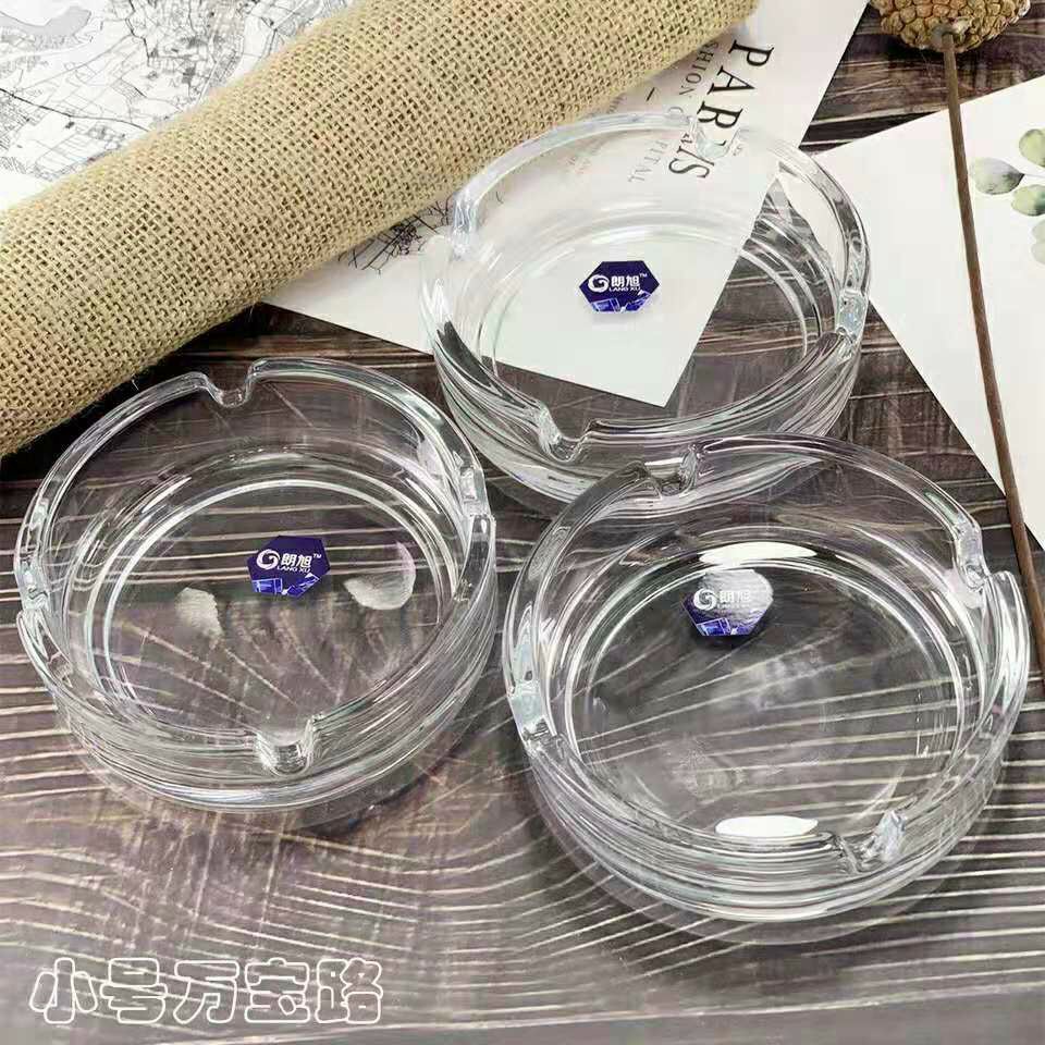 Gạt tàn thuỷ tinh màu trắng Deli