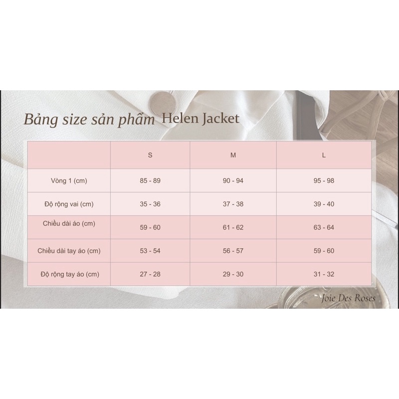 Áo khoác dạ Helen Jacket _ Joie des Roses | BigBuy360 - bigbuy360.vn