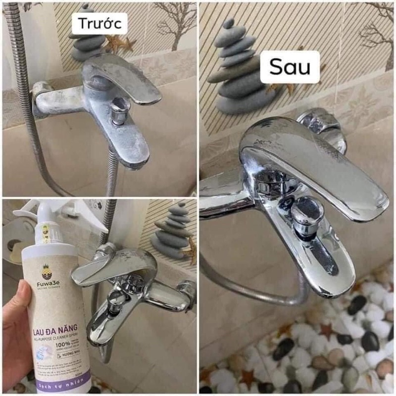 Lau đa năng Fuwa3e mùi hương nhu 500ml - Lau sạch mọi bề mặt