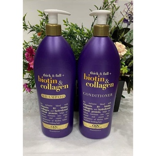 Bộ dầu gội và dầu xả biotin Collagen OGX 750ml