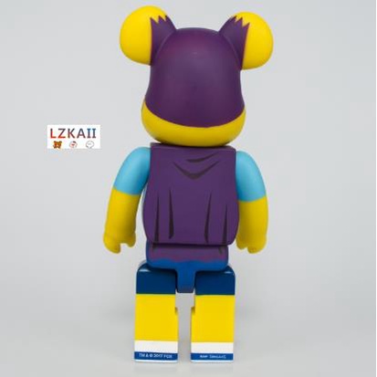 Mô Hình Đồ Chơi Nhân Vật Bearbrick X the Simpson Krusty the Clown & Bartman 400% Lzkail.sg
