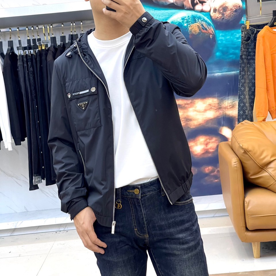 Áo khoác nam thời trang cao cấp PRADA kiểu dáng trẻ trung, năng động