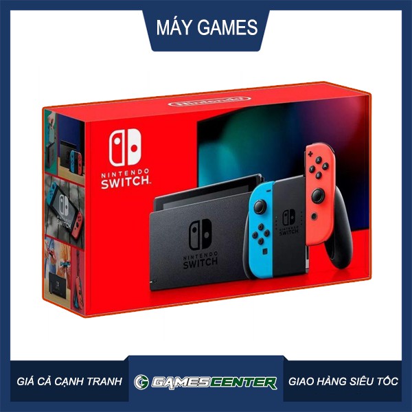 Máy Nintendo Switch (version 2) Neon Red & Blue (Bảo Hành 1 Năm)