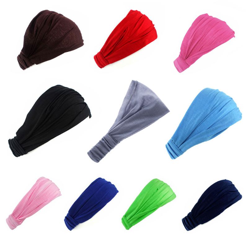 Băng Đô Cotton Quấn Đầu 3 i Màu Trơn Thời Trang Cho Nữ