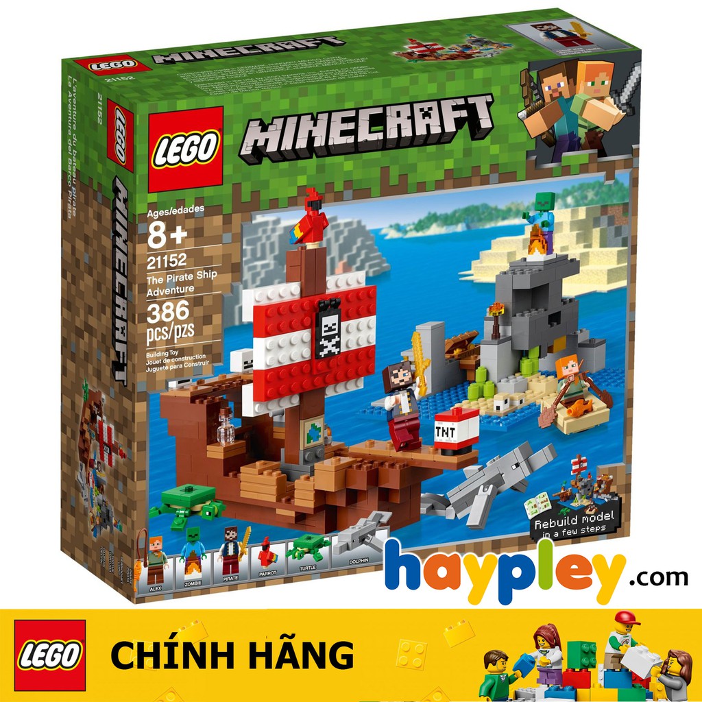 LEGO Minecraft 21152 Tàu cướp biển