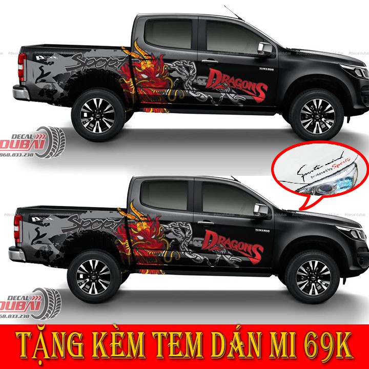 Tem Dán Xe Bán Tải Chevrolet Colorado