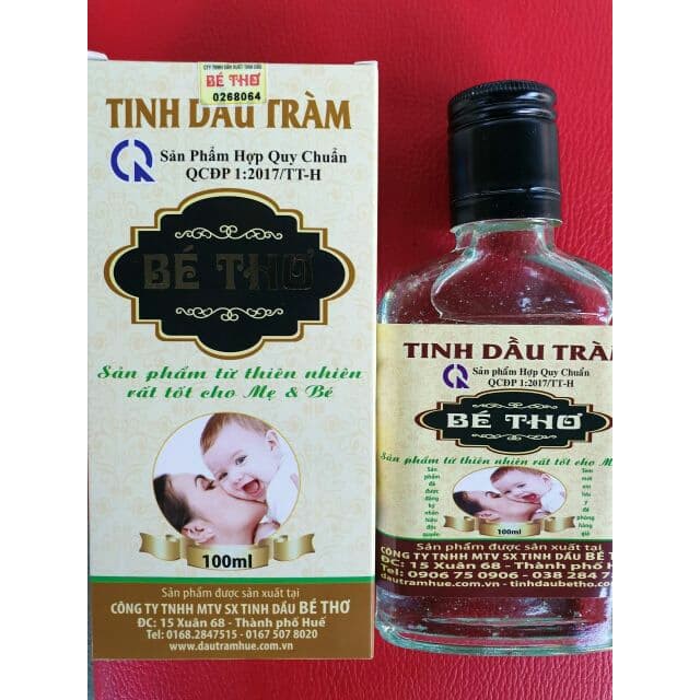 TINH DẦU TRÀM BÉ THƠ HUẾ CHÍNH HÃNG LOẠI ĐẶC BIỆT NHÃN VÀNG CHAI 100ML