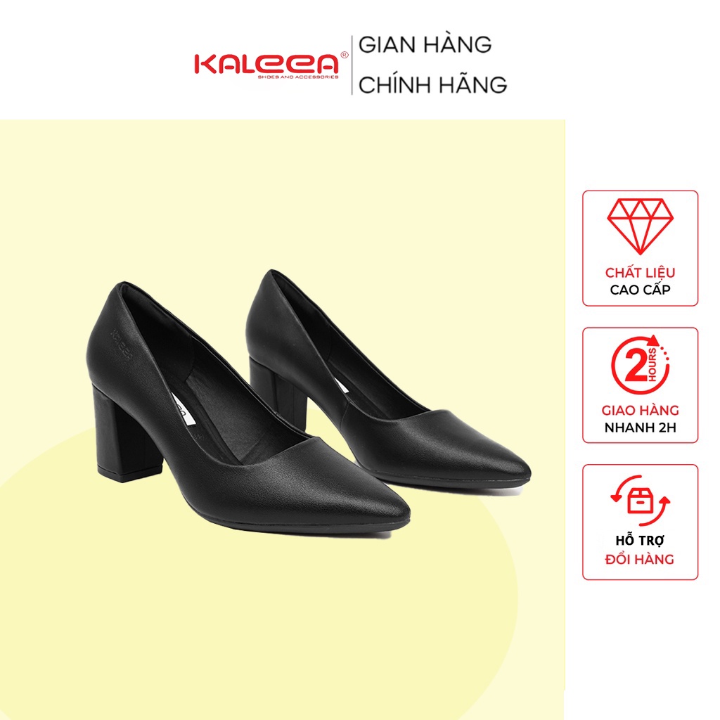 Giày Cao Gót Nữ KALEEA K446 Giày Cao Gót Nữ 6p Đế Vuông