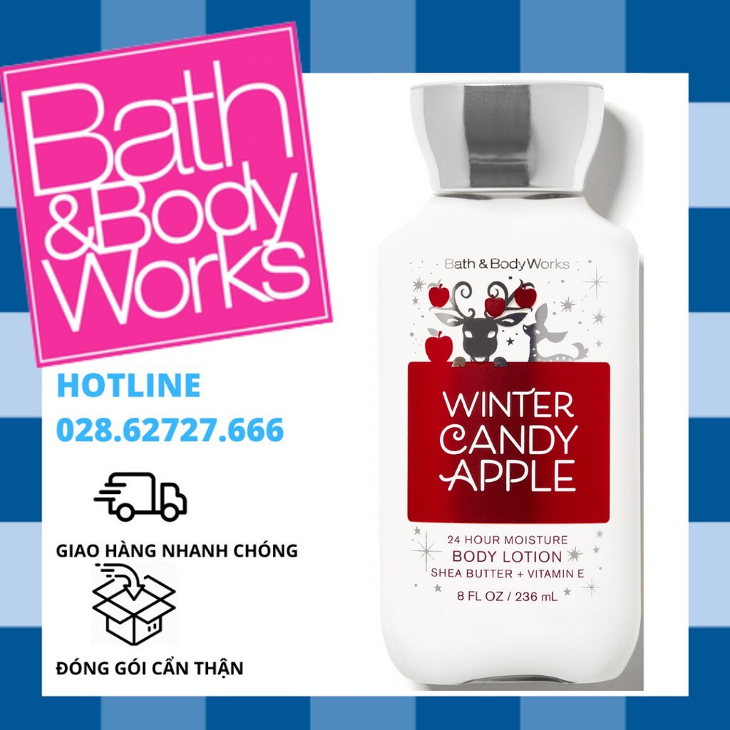 Sữa Dưỡng Thể Bath &amp; Body Works - Winter Candy Apple (236ml)