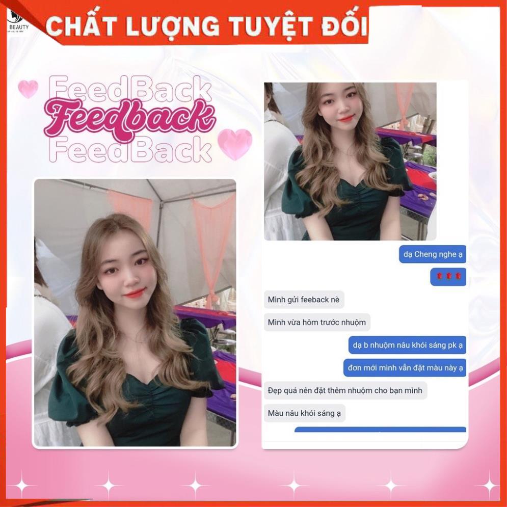 Thuốc nhuộm tóc Nâu khói sáng kèm bộ dụng cụ nhuộm tóc