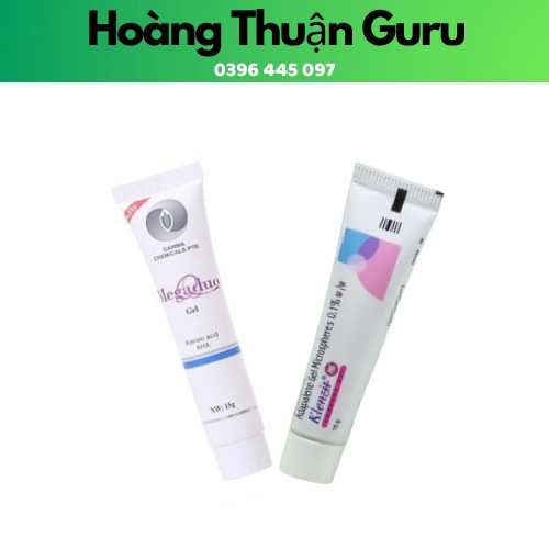 Combo Ms + Megaduo gel giúp da giảm tiết dầu , ngừa thâm và chống oxy hoá