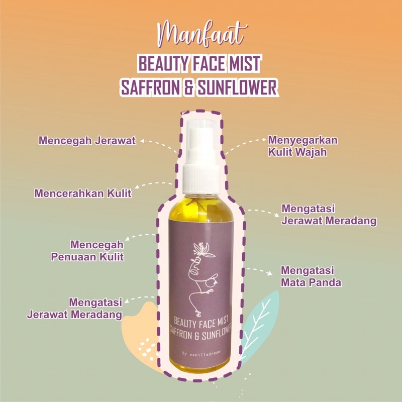 Xịt khoáng saffron saffron dưỡng ẩm làm đẹp da mặt | BigBuy360 - bigbuy360.vn