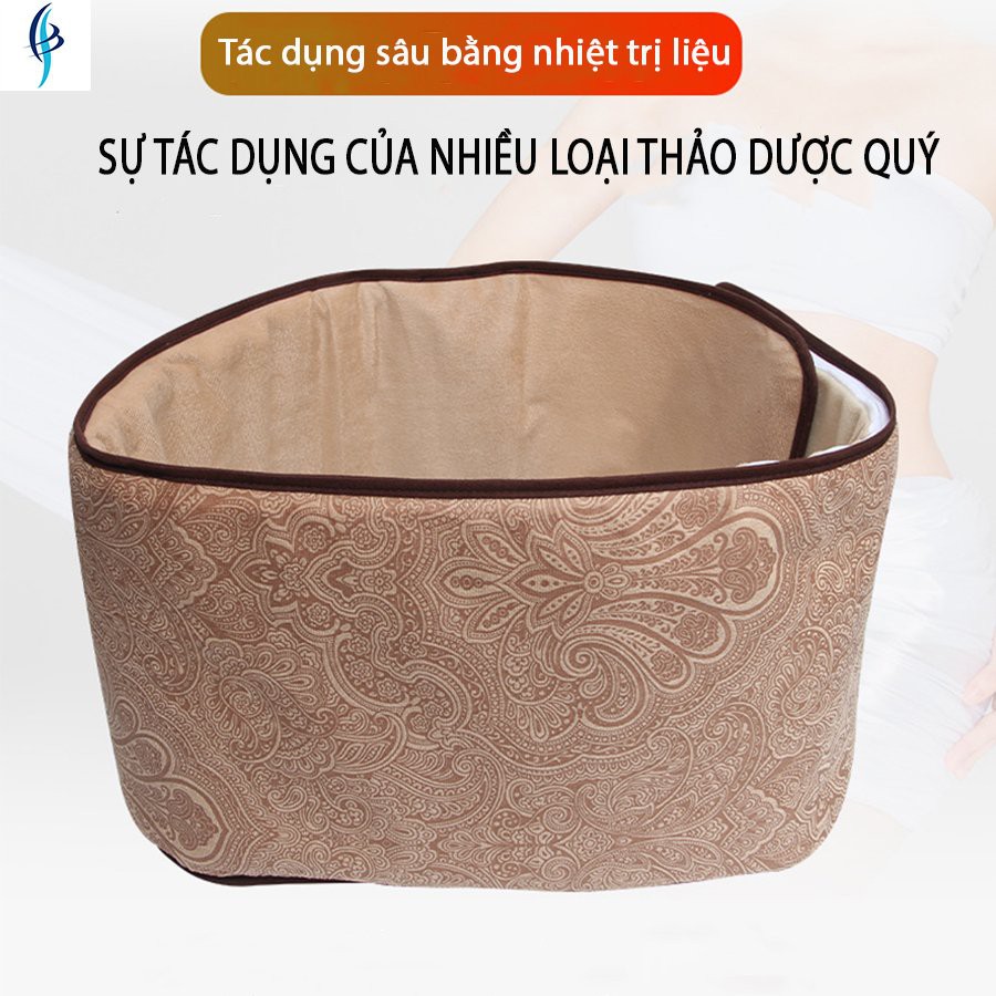Đai bụng ngải cứu chườm nóng bụng,giảm mỡ,giảm đau mỏi vùng cột sống
