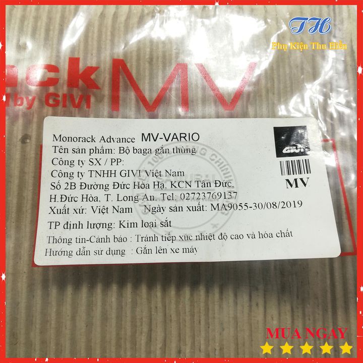 Baga Sau Givi Cho Xe Vario