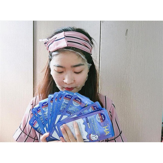 Mặt nạ HA Xanh - Tím combo 10 miếng, cho da căng mọng, sáng bóng, xe nhỏ lỗ chân lông