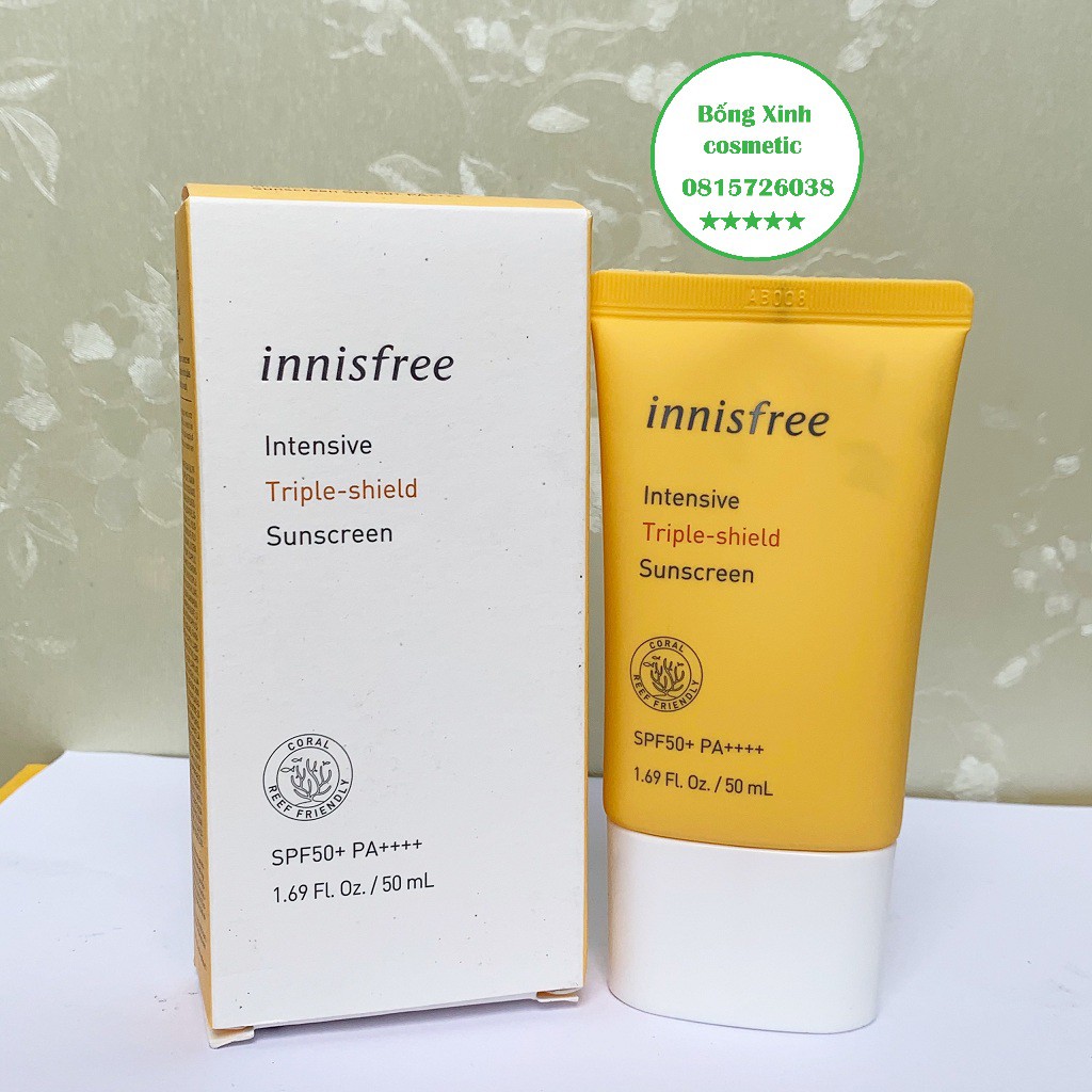 Kem Chống Nắng Innisfree No Sebum, Long Lasting,Triple-Shield  SPF 50+/PA++++ 50ml | BigBuy360 - bigbuy360.vn