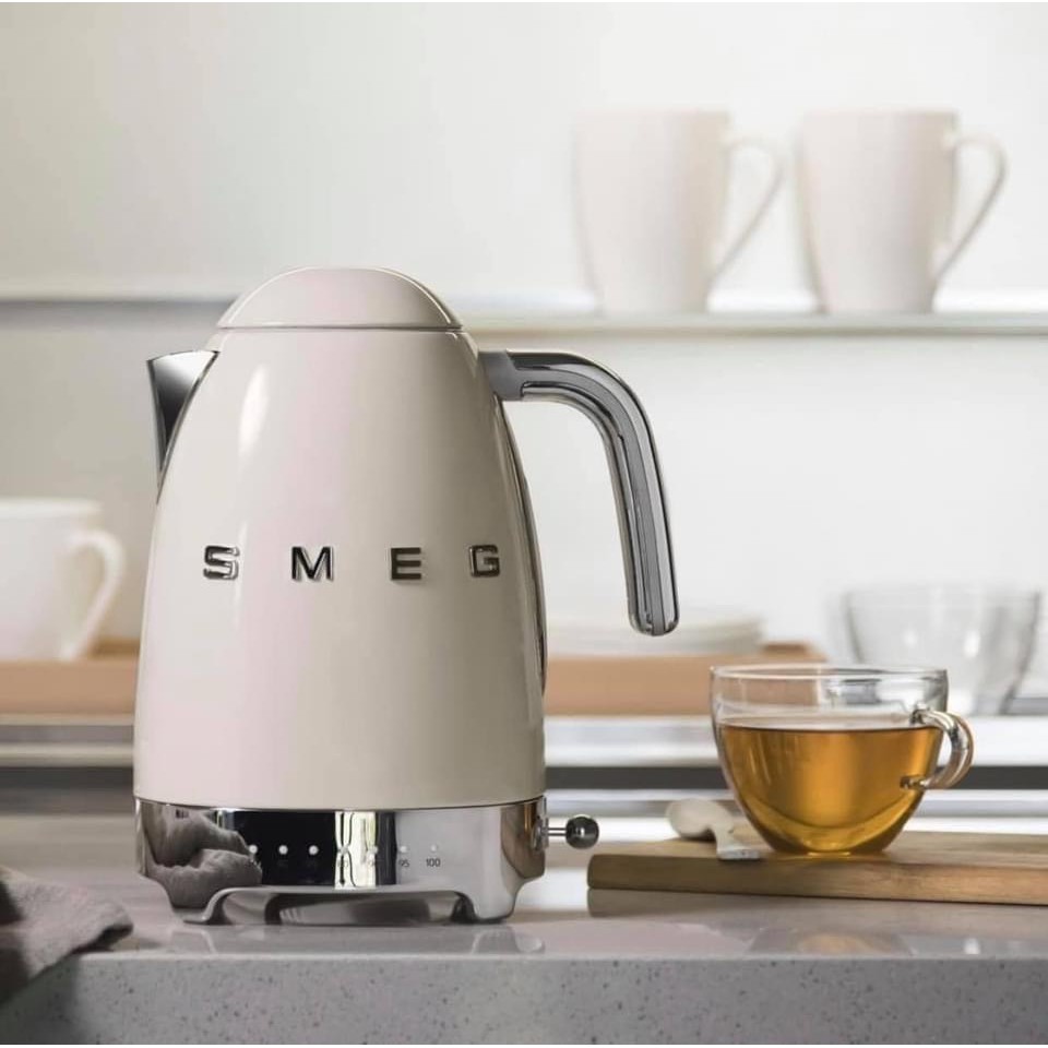 Ấm siêu tốc SMEG KLF04PBEU - ấm đun nước có điều chỉnh nhiệt độ [nhập Đức chính hãng]