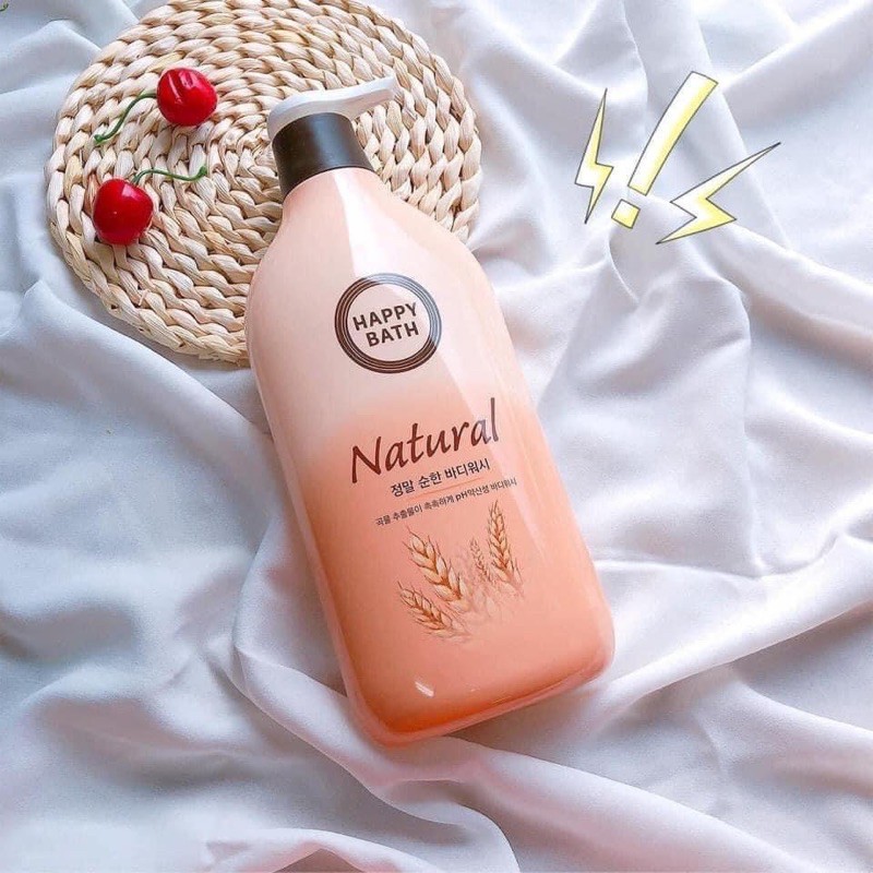 SỮA TẮM LÚA MẠCH HAPPY BATH NATURAL ĐƯỢC ƯA CHUỘNG NHẤT HÀN QUỐC | BigBuy360 - bigbuy360.vn