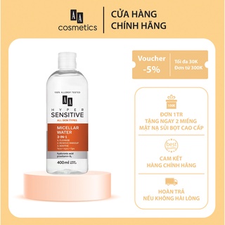 [MỸ PHẨM CHÂU ÂU CHÍNH HÃNG ] Nước Tẩy Trang 3in1 AA HYPER SENSITIVE - AA COSMETIC