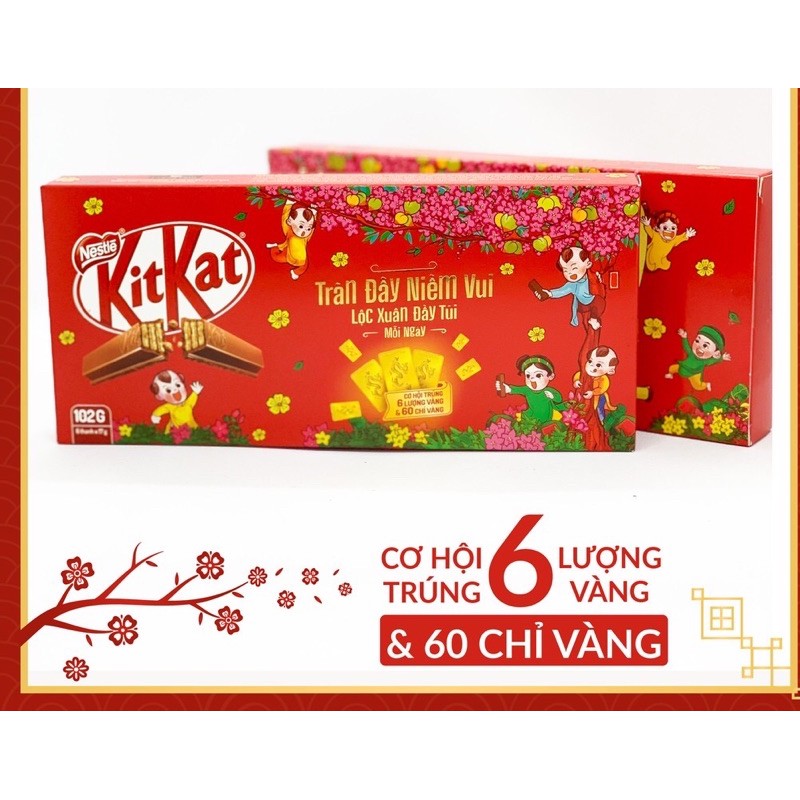 KẸO KITKAT bao bì tết 102G- TẾT 2021