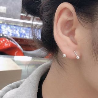 Bông tai xoắn ren bạc ta