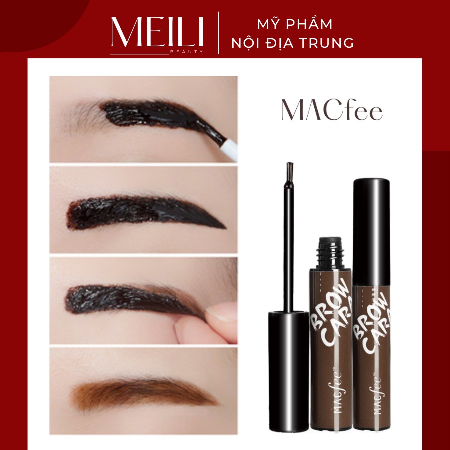 GEL Xăm Lông Mày Tạo Hình Tạm Thời Dạng Lột Chống Nước Lâu Trôi Brow Cara - Meili Beauty