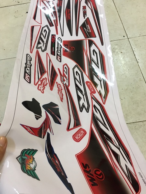 Tem rời Galxy GTR đỏ đen -1