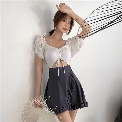 Bộ Đồ Bơi Một Mảnh Che Bụng Kín Đáo Dễ Thương Phong Cách Hàn Quốc Cho Nữ | BigBuy360 - bigbuy360.vn