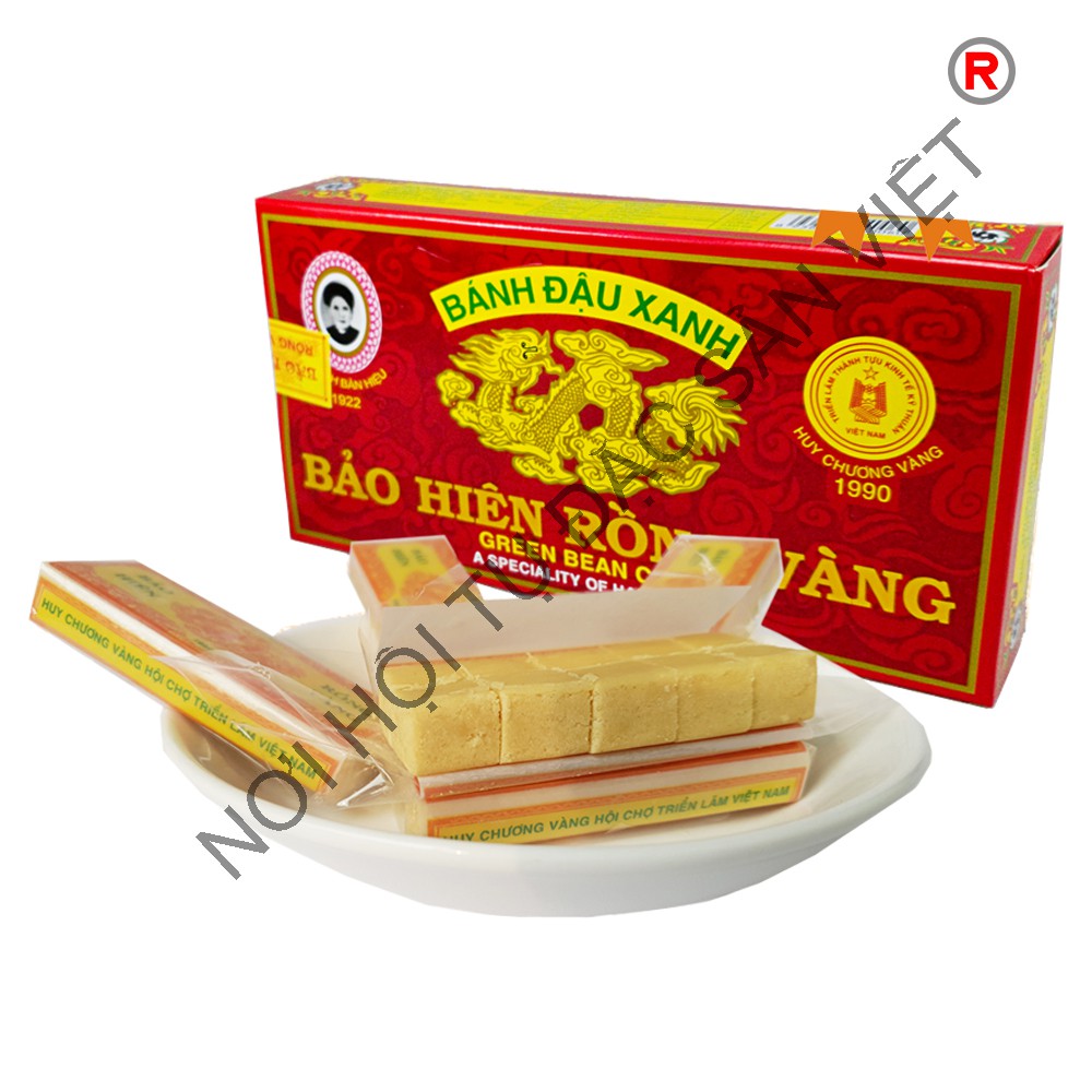 Bánh đậu xanh Bảo Hiên Rồng Vàng - Hộp 300g