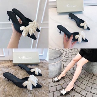 Dép sục nơ lụa quai thun dễ thương sd-0299
