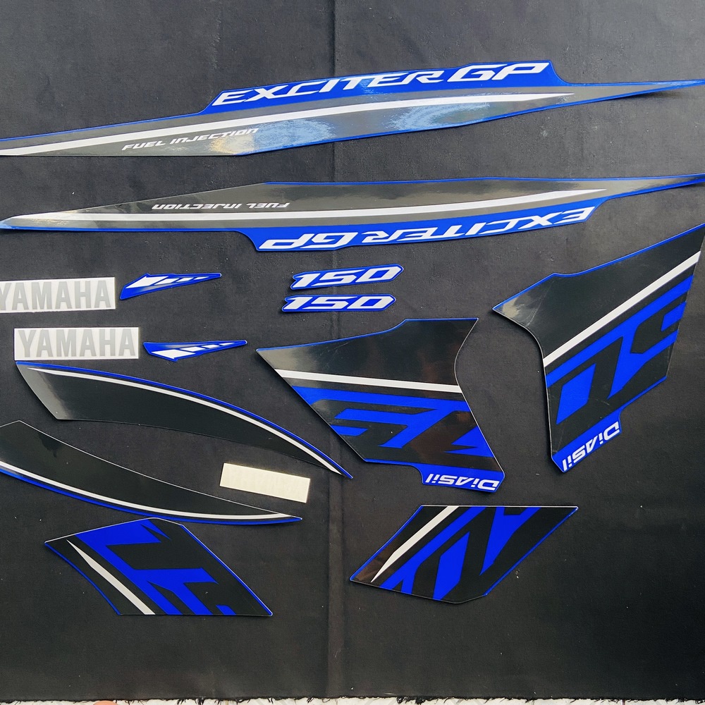 (decal xe) TRỌN BỘ TEM DÀN ÁO XE EXCITER 150 ĐỜI 2018 RC, TEM NHƯ ZIN THEO XE, NÂNG CẤP ĐỜI XE, THAY THẾ TEM TRẦY XƯỚC