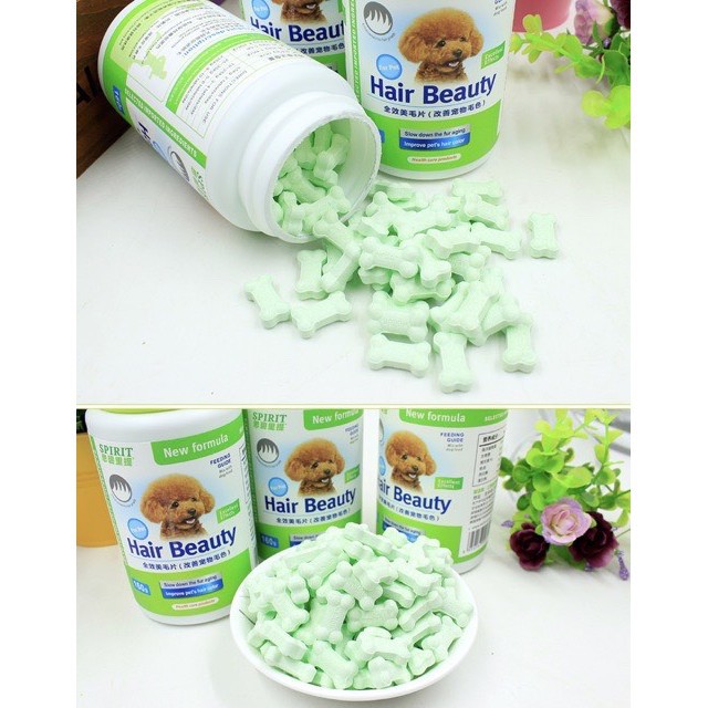 Viên SIPRIT bổ sung dinh dưỡng canxi / đẹp lông da / vitamin / khoáng cho thú cưng