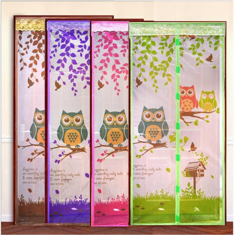 Sale 69% Màn lưới chắn cửa chống muỗi tiện dụng cho gia đình , coffee Owl90x210cm Giá gốc 158000đ- 21F167