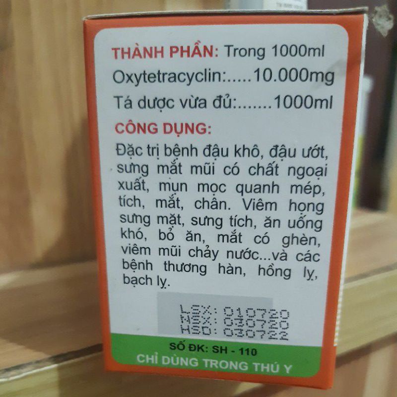 Oxylox 10ml .Đ.ẬU.gà vịt chim cút