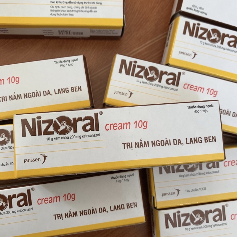 Kem ho tro cac benh ngoai da Nizo-ral Thái Lan Tuýp 10g