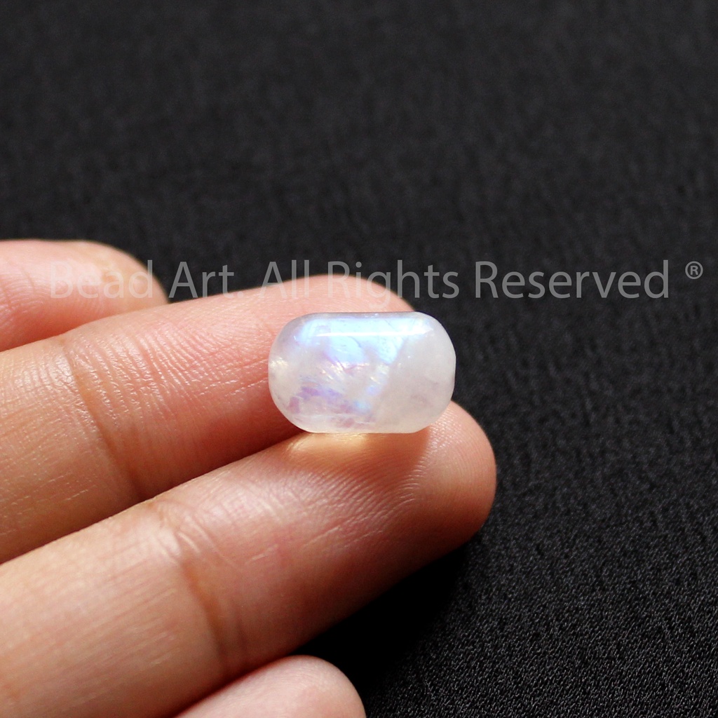 Lu Thống Đá Mo.onstone  Ánh Cầu Vồng Loại AAA, Kim, Thuỷ, Đá Trang Sức, Phong Thuỷ S50