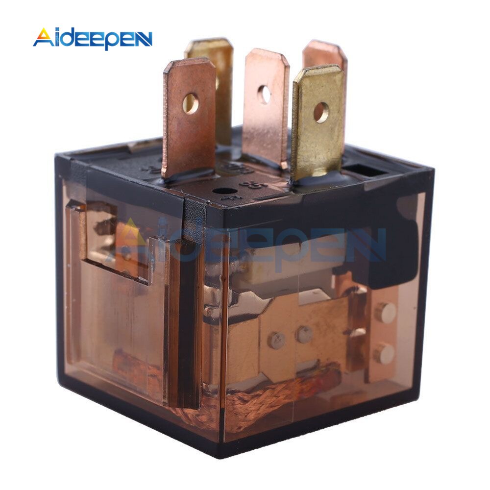 Rơ le công tắc tự động DC 12V 24V 80A 100A 5Pin SPDT cho xe hơi
