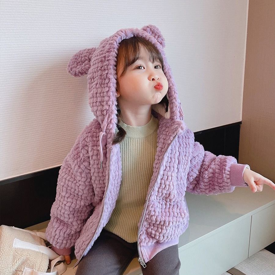 Áo khoác thiết kế thời trang mùa thu đông phong cách Hàn Quốc dành cho bé gái