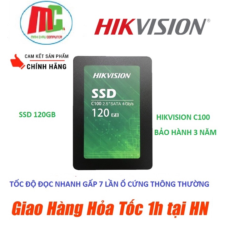 Ổ cứng SSD HIKVISION C100 120G - Hàng Chính Hãng Bảo Hành 3 Năm
