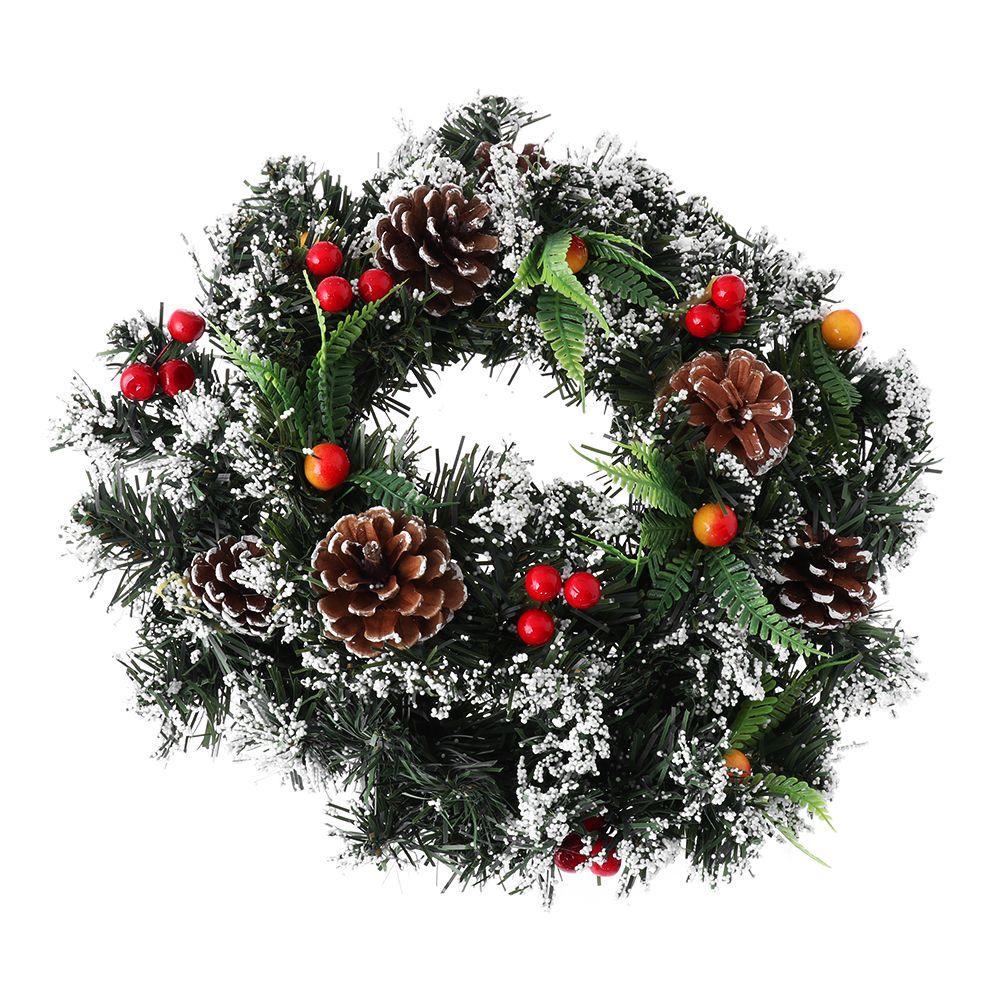 Vòng Hoa Treo Cửa Trang Trí Giáng Sinh 24 Món