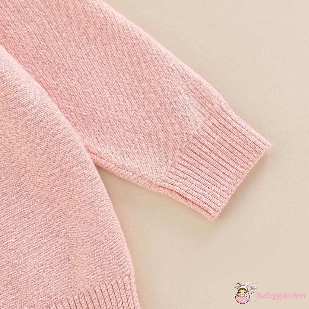 Áo Khoác Cardigan Dệt Kim Thêu Hoa Cài Một Hàng Nút Kiểu Ngọt Ngào Thời Trang Mùa Xuân Cho Bé Gái