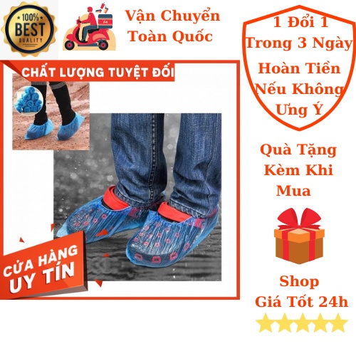 Combo 100 Bao Nilon Bọc Giày Dép Đi Mưa