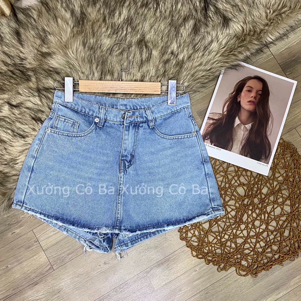 Chân Váy Jean Ngắn Chữ A Cao Cấp - Quần giả váy jean - Xưởng sỉ COBA