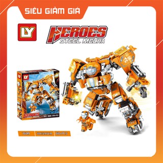 Lắp ráp xếp hình Marvel - Mô hình Robot Hulkbuster Iron Man Cam MK38 LY76019 - 610 khối