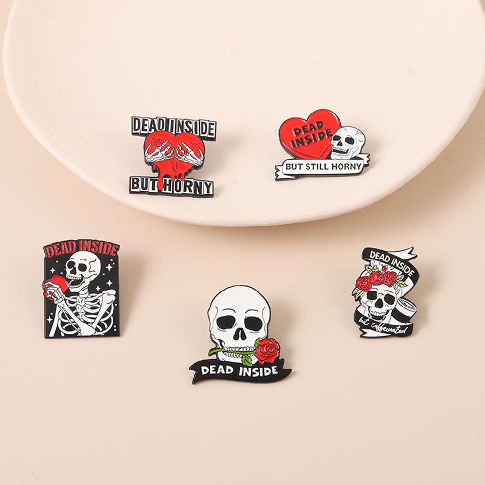 Ghim Cài Áo Hình Đầu Lâu Phong Cách Gothic Thời Trang Cho Nam Và Nữ