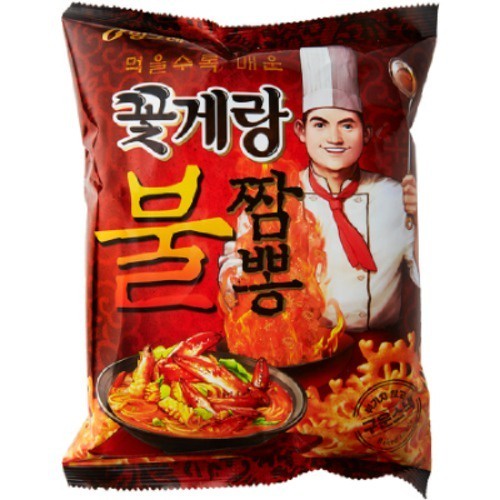 [BINGGRAE] SNACK CUA SIÊU CAY 70G - [빙그레] 꽃게랑 불짬뽕 70G